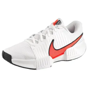 Ventilated Sides Customizable Insole Nike Men's Air Zoom GP Challenge Pro - White/Hot Lava
