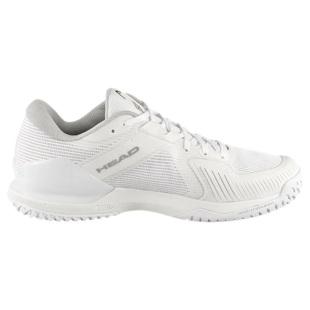 Head Men's Sprint Pro 4.0 - Wide - White/Black Breathable Tongue Supportive