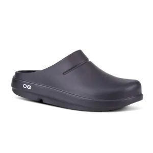 Arch Support Technology Mens Oofos OOCloog Black Matte in Black
