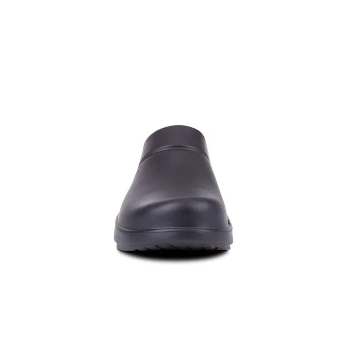 Stable construction Mens Oofos OOCloog Black Matte in Black