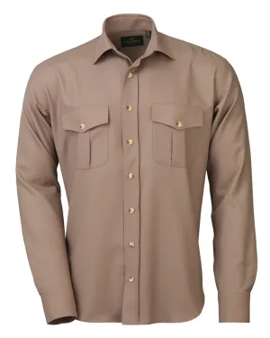 Laksen Lancaster Superfine Merino Shirt Flexible Placket Structure