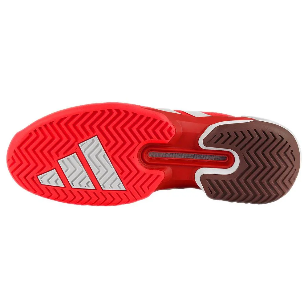 adidas Men's adizero Ubersonic 5 - Lucid Red/Aurora Ruby Quick Dry Inner Sleeve Balance Control
