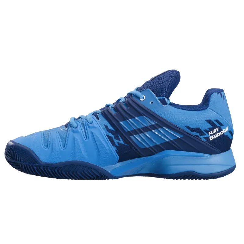 Babolat Propulse Fury Clay Tennis Shoes - Drive Blue Dry Comfort Sleek Build