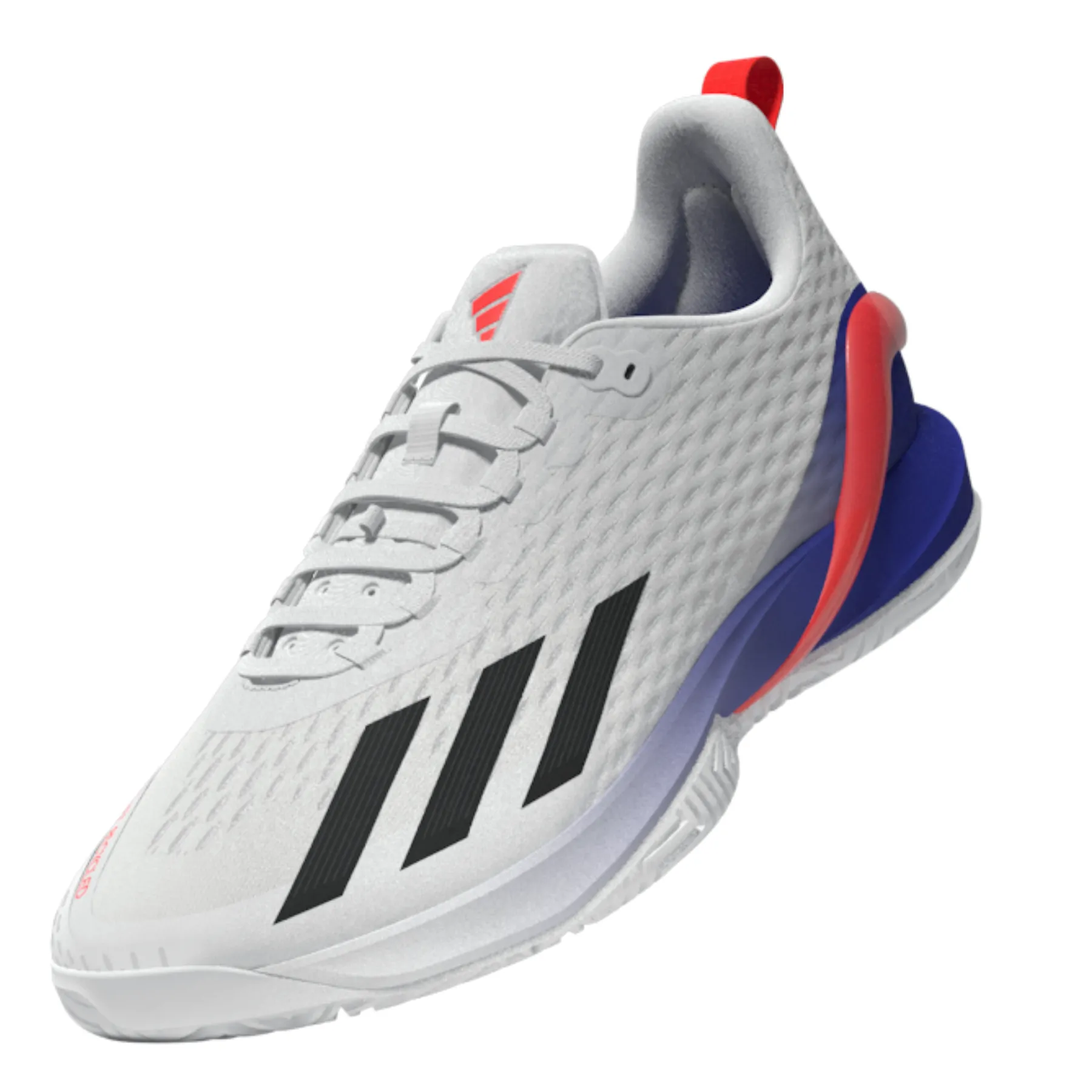 Adidas Performance Adizero Cybersonic Men  Tennis Shoes- Ftw White/Core Black/Solar Red casual users