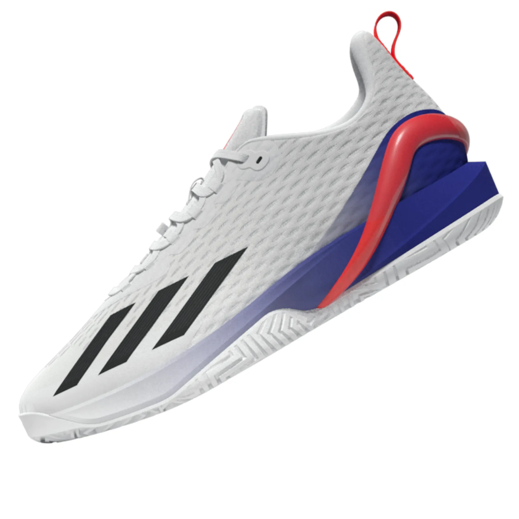 Support frame Adidas Performance Adizero Cybersonic Men  Tennis Shoes- Ftw White/Core Black/Solar Red