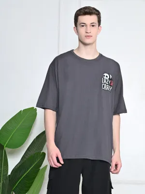 ComfortOptimizedConstruction Personalized Everyday 100% Cotton Lazy Panda T-shirt ?C Charcoal Grey