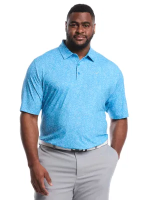 Big & Tall Chevron Print Golf Polo Polished Style