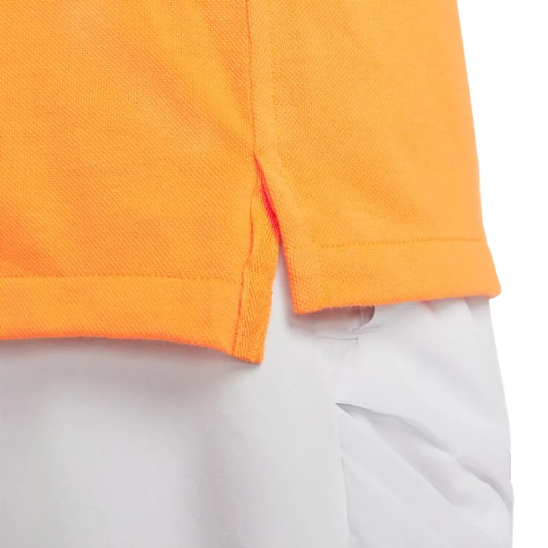 Tailored Comfort Sporty Vibe Nike Polo Rafa Men Slim-Fit Polo - Vivid Orange/White/Baltic Blue