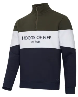 product photography Cold Layer Hoggs of Fife Dumfries 1888 Mens Quarter Zip Sweatshirt