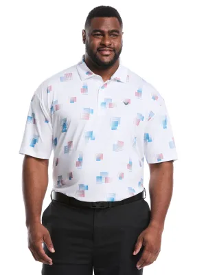 OdorControl Treatment Comfy Fit Big & Tall 8 Essential Clubs Print Polo