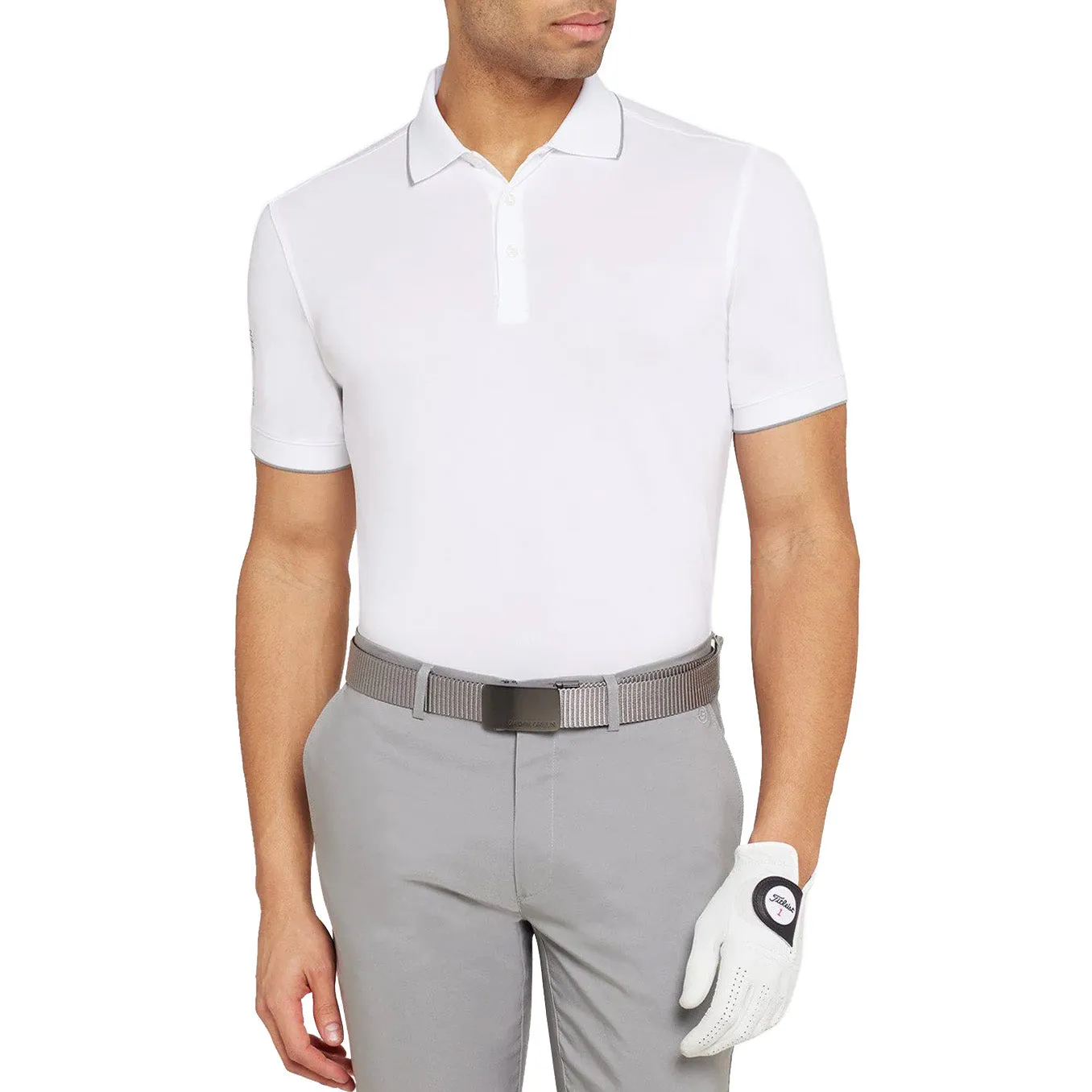 Galvin Green Marty Golf Shirt - White Quick Dry Design