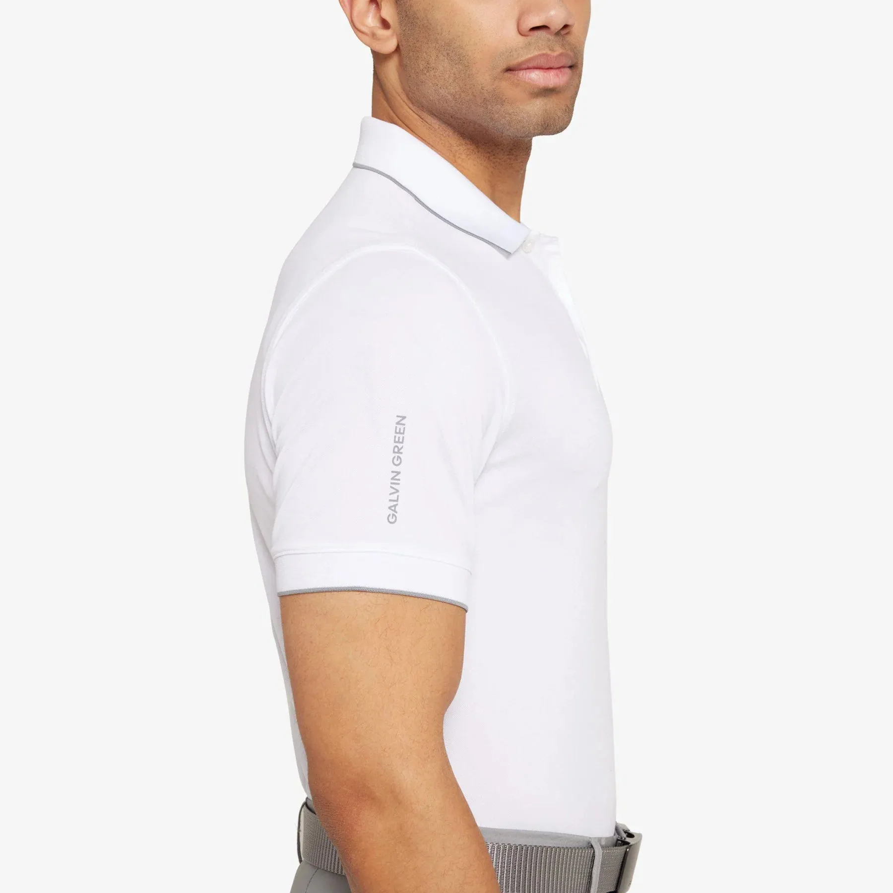 Galvin Green Marty Golf Shirt - White Oversized Silhouette