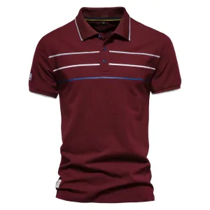 West Louis? Brand Cotton Business Style Polo Shirt ComfortStretch Collar