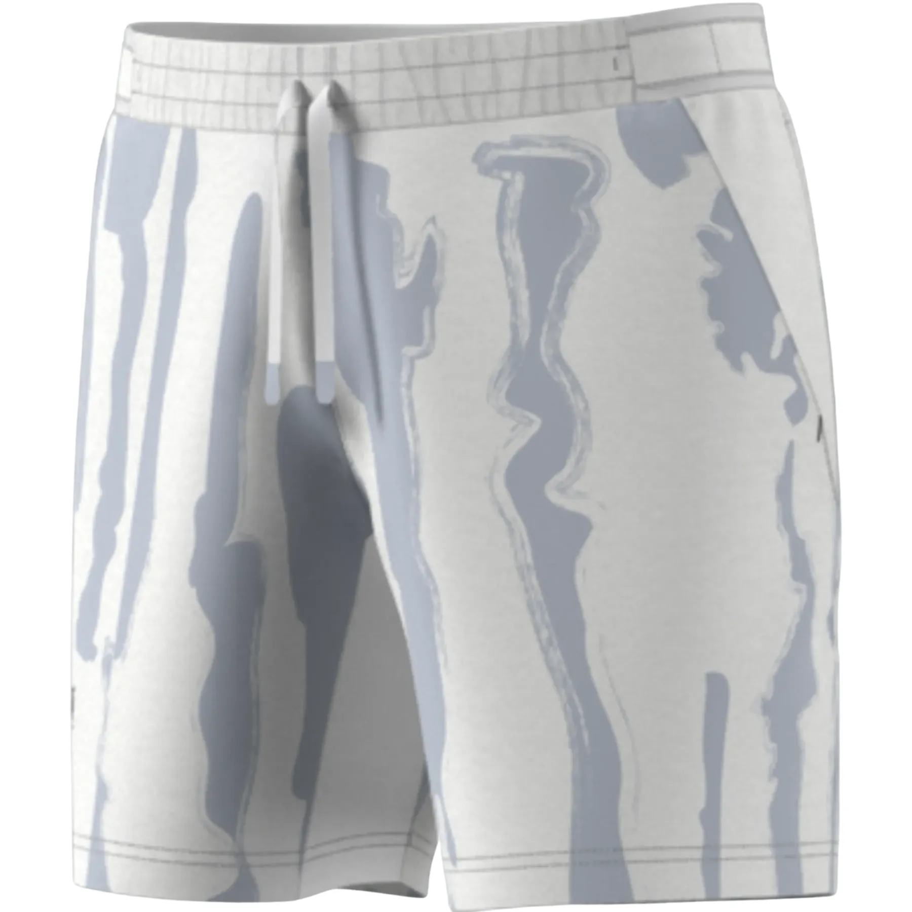 All Season Wear Adidas Tennis New York Graphic Shorts - White/Halo Silver