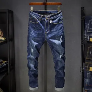 Sustainable Weekend Getaway West Louis? High Street Destroyed Rip Jeans