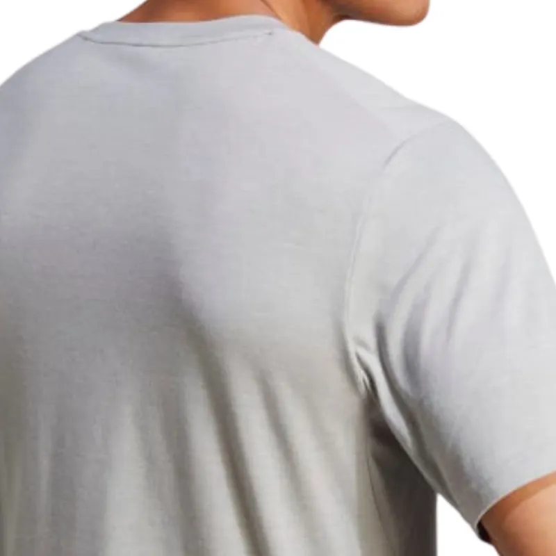 Machine washable Adidas Medium Grey Heather / Black Train Essentials Feelready Logo Training Men Tennis Tee