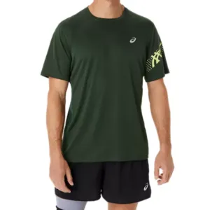 Asics Icon SS Top - Rain Forest/Glow Yellow Chic Comfort Wear Weekend Wear