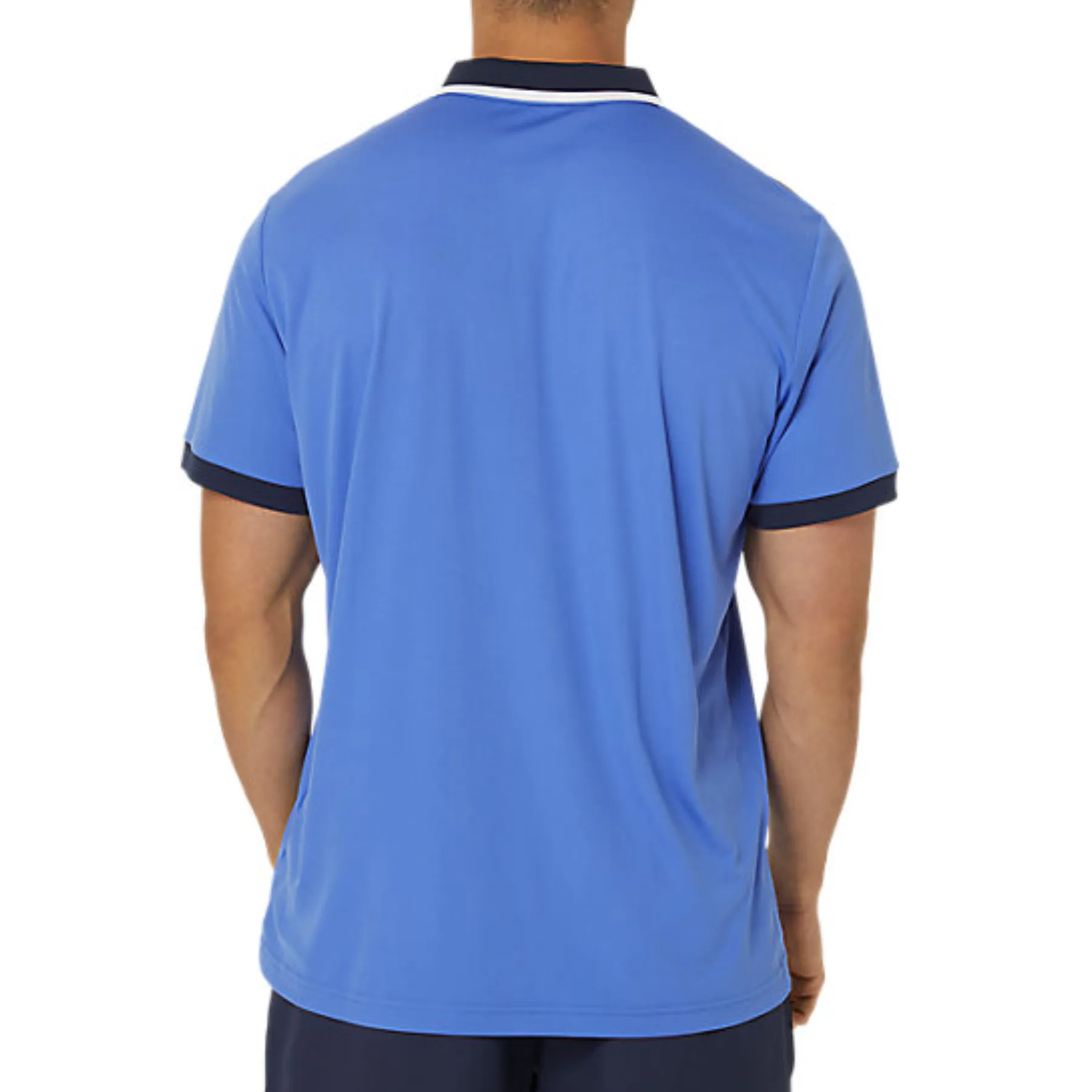Asics Men Court Polo Shirt - Sapphire/Midnight All-Day Wear Moisture wicking