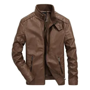 Warm Fit West Louis? Classical Motorcycle Men Leather Jacket