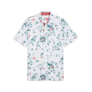 MATTR Water Floral Golf Polo quick dry Active Wear