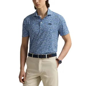 Stylish Choice RLX Ralph Lauren Printed Lightweight Airflow Golf Polo Shirt - Savanna Floral Refined Navy Multi