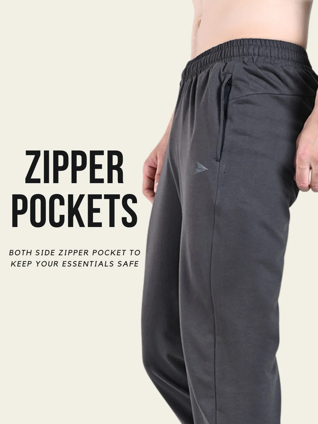 Utility Jogger with Pockets - Charcoal Tagless Labeling