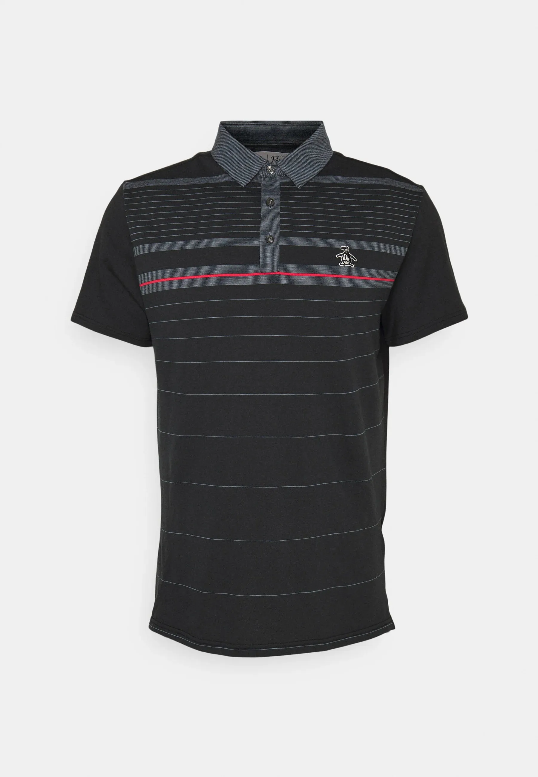 Breathable Shirt premium design Original Penguin Mens Heritage Fine Line Stretch Golf Polo Shirt - CAVIAR