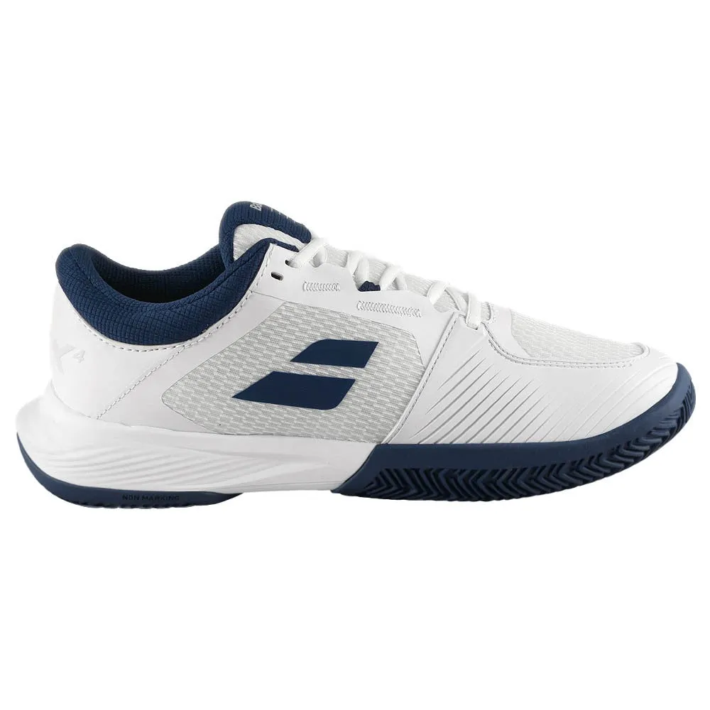 Babolat Men's SFX 4 - Clay - White/Estate Blue Unisex style Temperature Regulating Liner