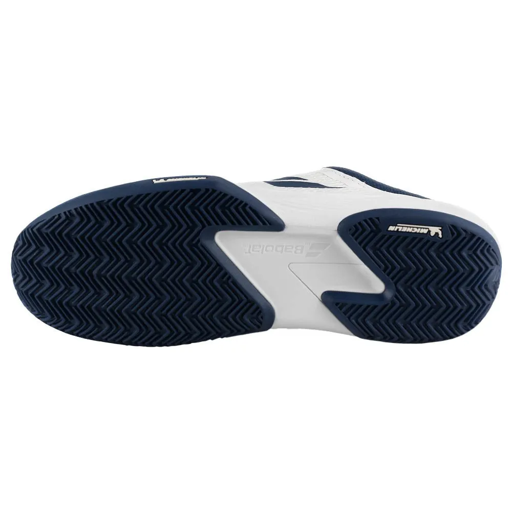 Performance Fit Babolat Men's SFX 4 - Clay - White/Estate Blue