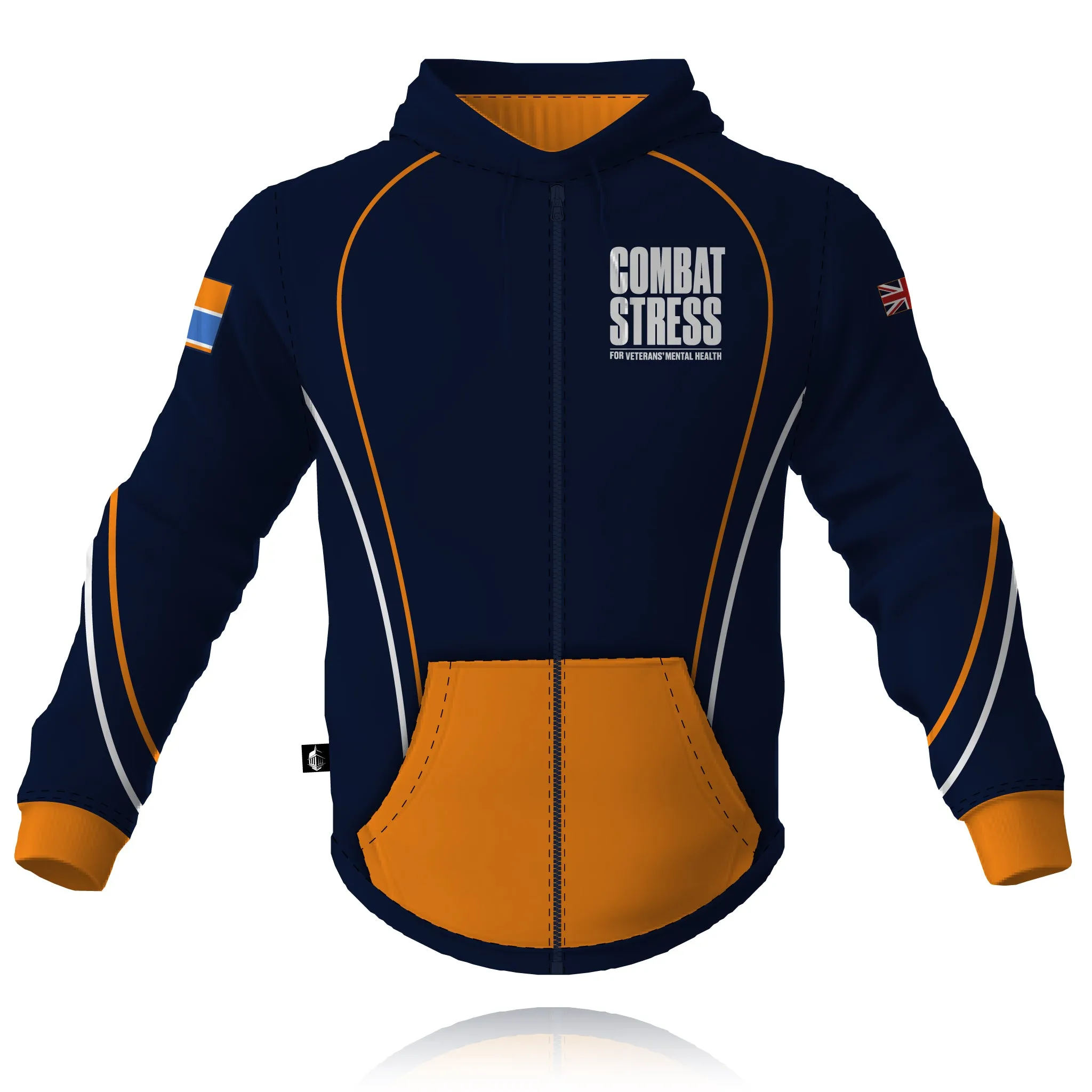 Combat Stress 2025/2026 - Full Zip Embroidered Hoodie quick-drying