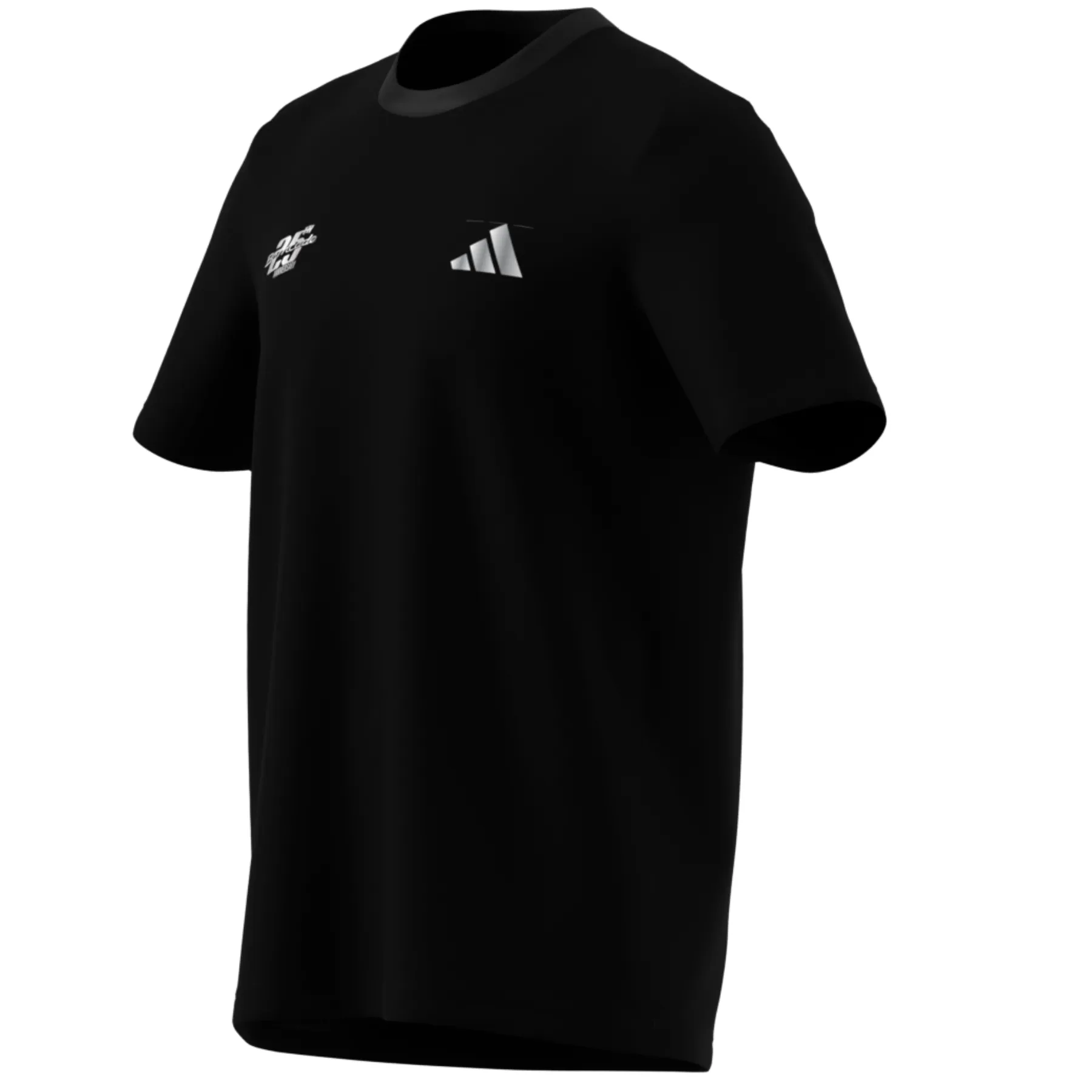 Adidas Tennis Graphic Mens T-Shirt - Black Breathable Style Moisture Control Fabric