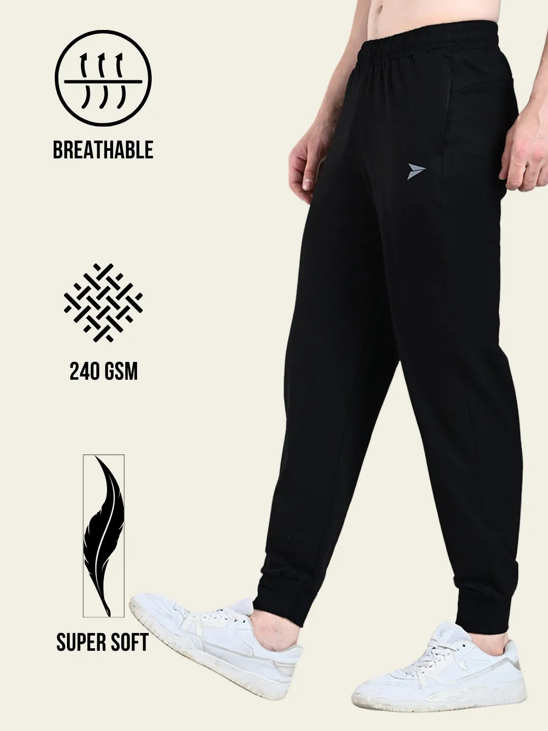 Utility Jogger with Pockets - Black Body shaping