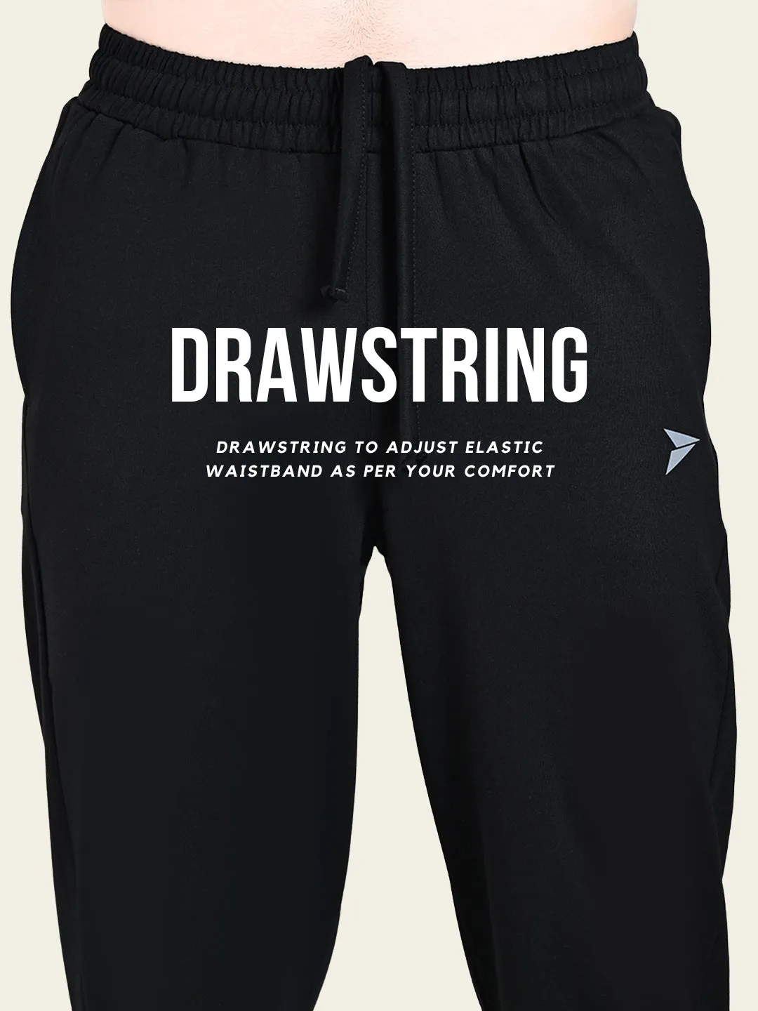 Utility Jogger with Pockets - Black Tapered Look
