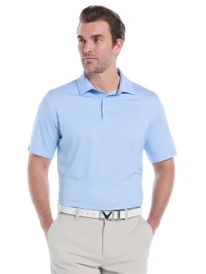 Mens Chevron Twill Jacquard Golf Polo Performance Polo Classic Appeal