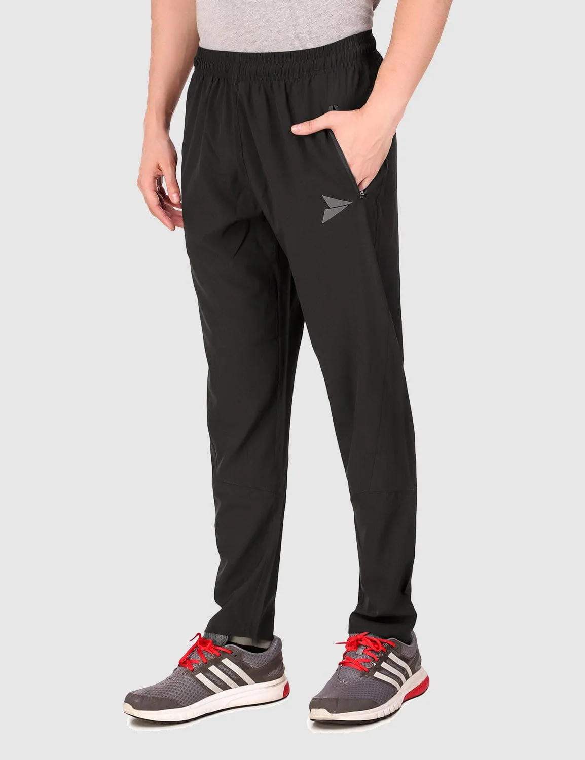Soft Interior Fitinc NS Lycra Regular fit Dark Grey Trackpant for Men