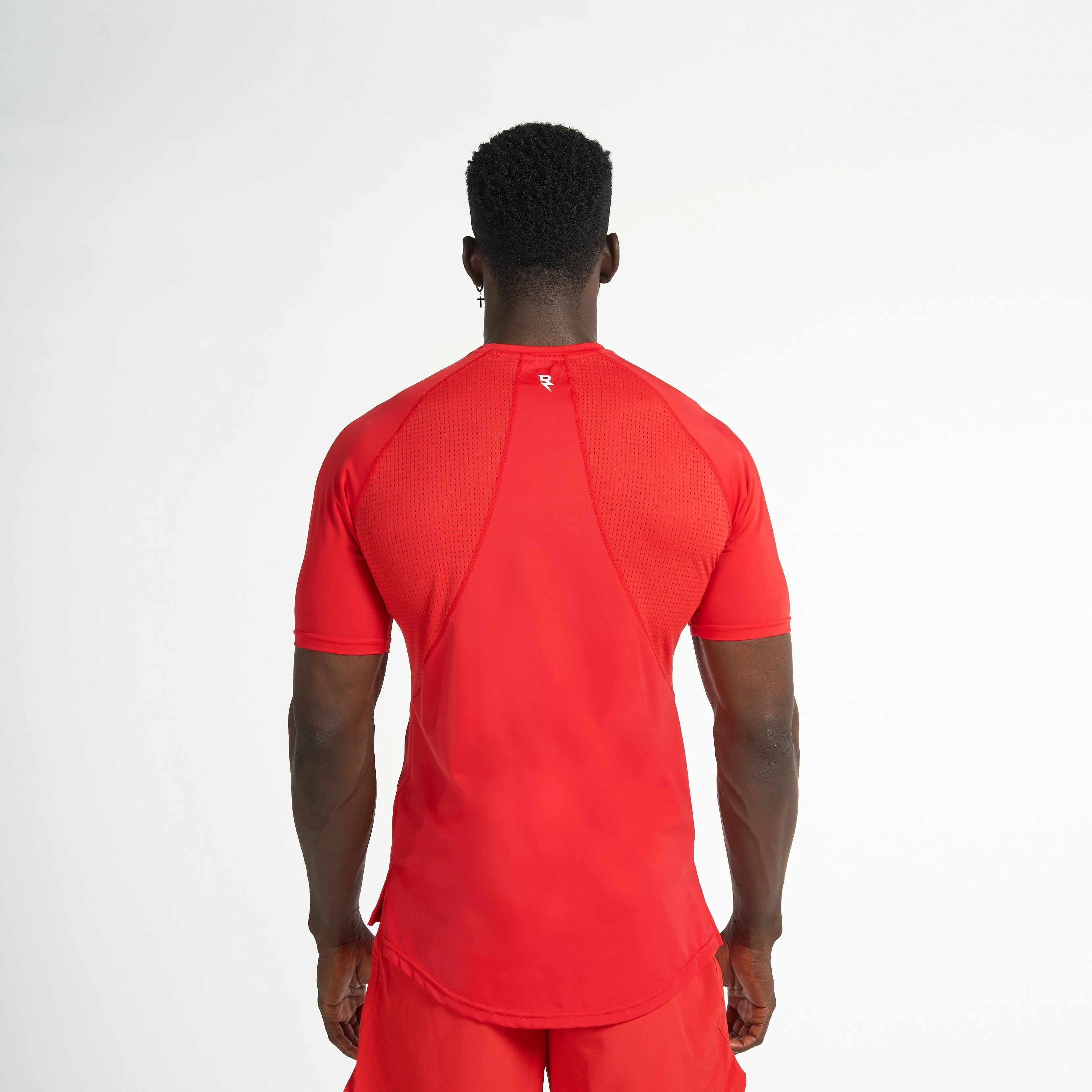 color blocking Reinforced Neckline The Impossible T-Shirt - Paprika