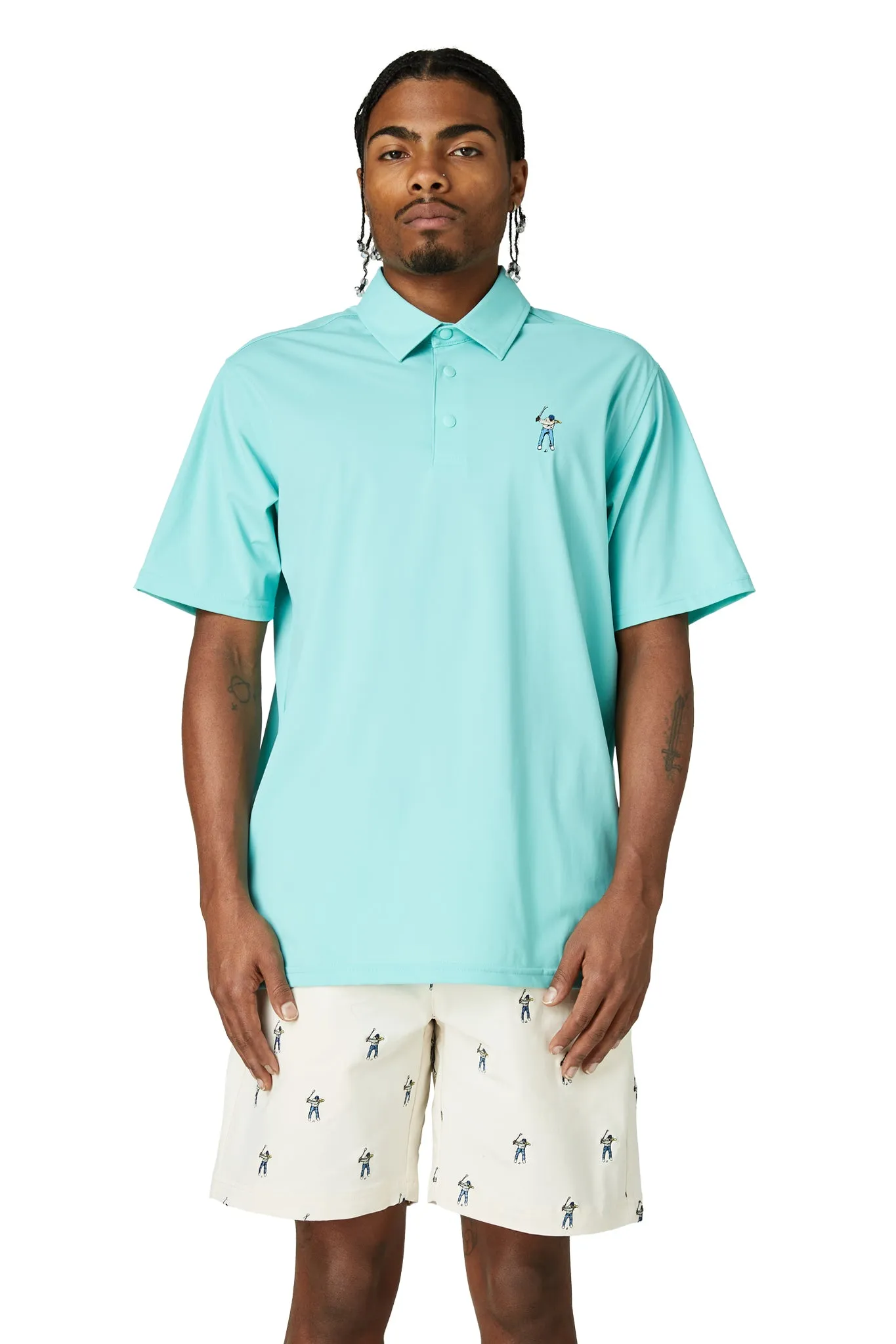 Active Fit Light Wearable Snap Placket Polo