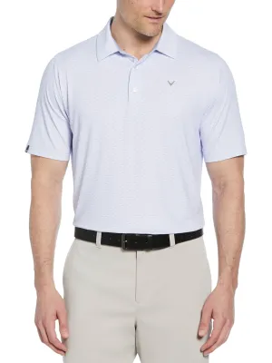 Versatile Wear Striped Design Mens Trademark Print Golf Polo