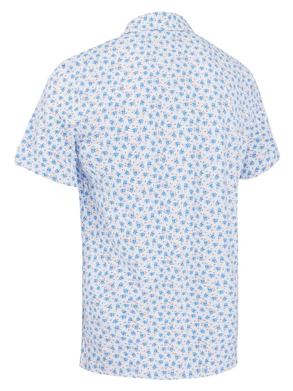 Original Penguin Mens Micro Octopus Print Golf Polo - BRIGHT WHITE Relaxed Apparel Sporty Fashion