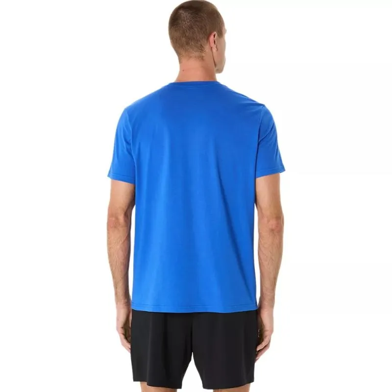 Comfy Layer Outdoor Light ASICS Mens Spiral Logo Graphic Tee