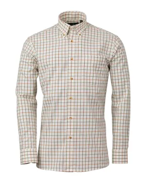 Subtle patterns Soft Stretch Collar Laksen Dave Cotton Wool Shirt