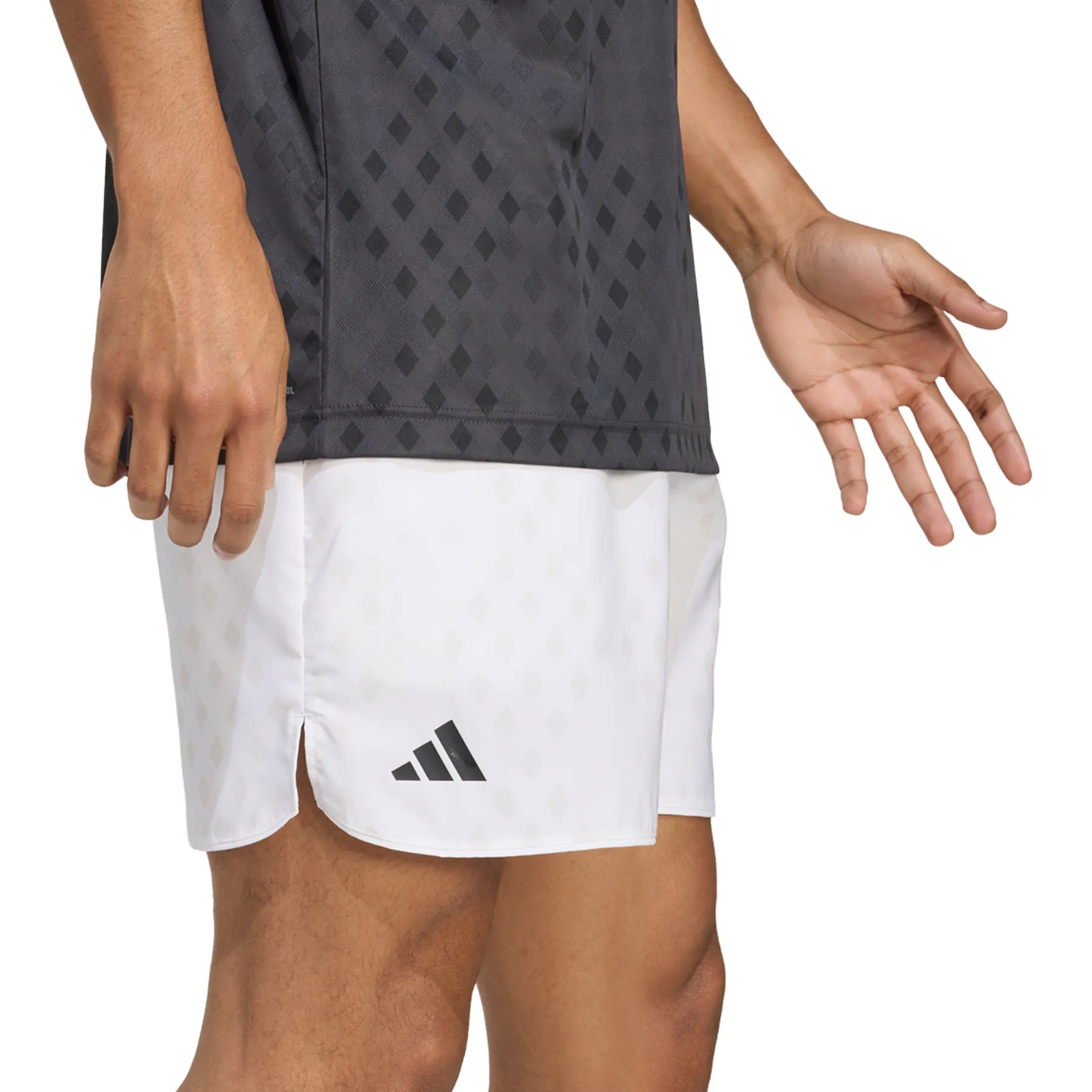 evening dress Adidas Club Tennis Climacool Graphic Mens Shorts - White/Dash Grey