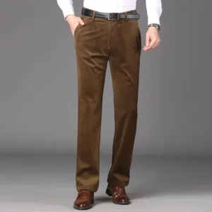 West Louis? High Waist Corduroy Leisure Trousers Weather Ready Sweat Resistant