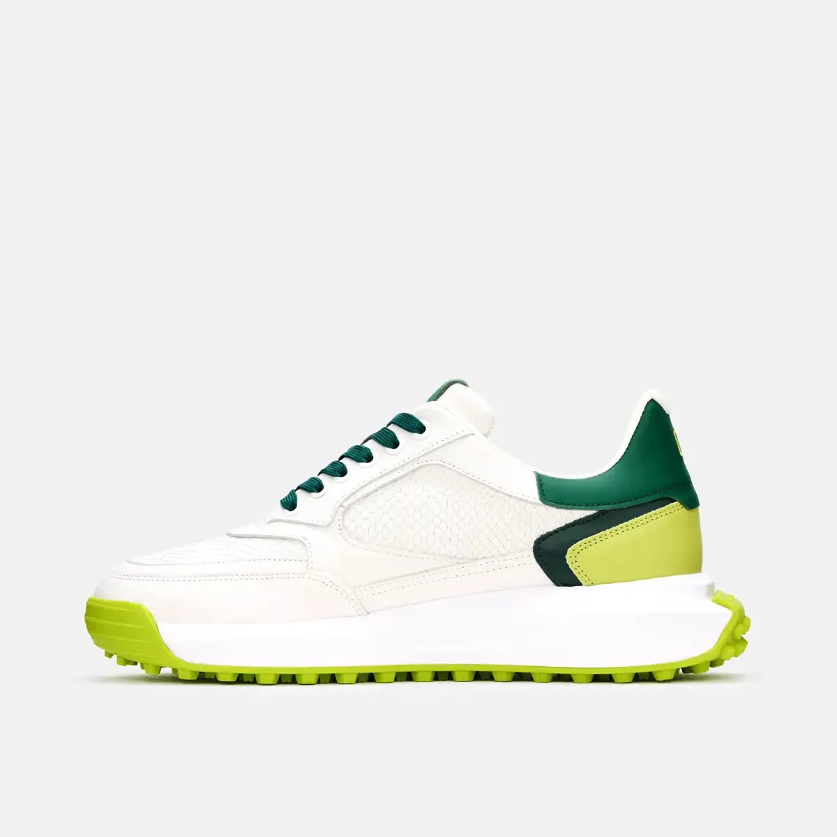 Davanti 2 - White/Green Adjustable Straps