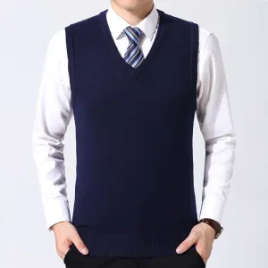 Dance Light Crown Fit West Louis? Brand Knitted Wool Sleeveless Vest Pullover Sweater