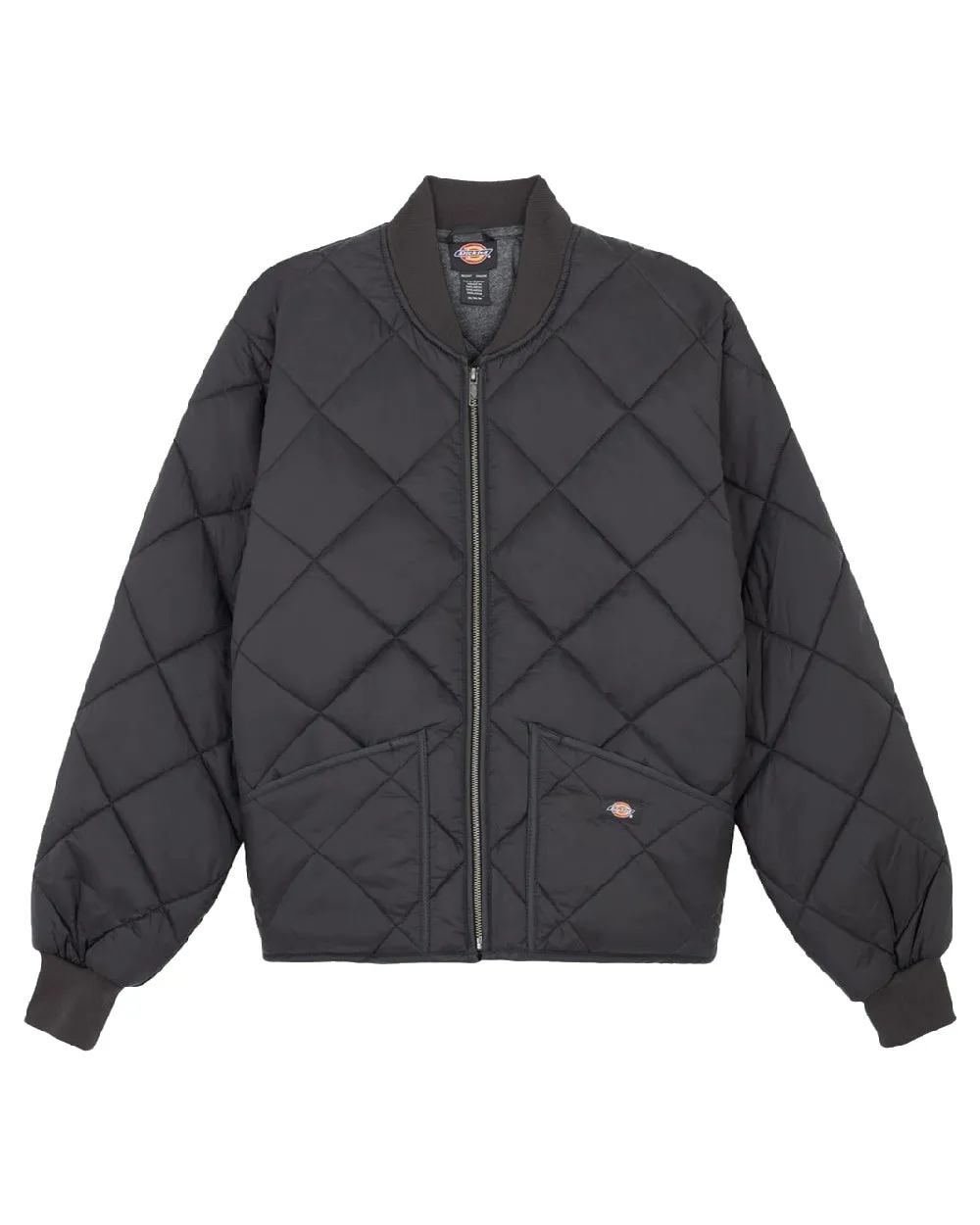 Recycle Glow Stretchable Waistband Dickies Mens Diamond Quilted Nylon Jacket
