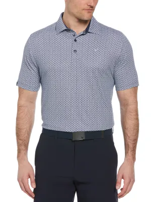 Chic Shirt Mens Trademark Print Golf Polo