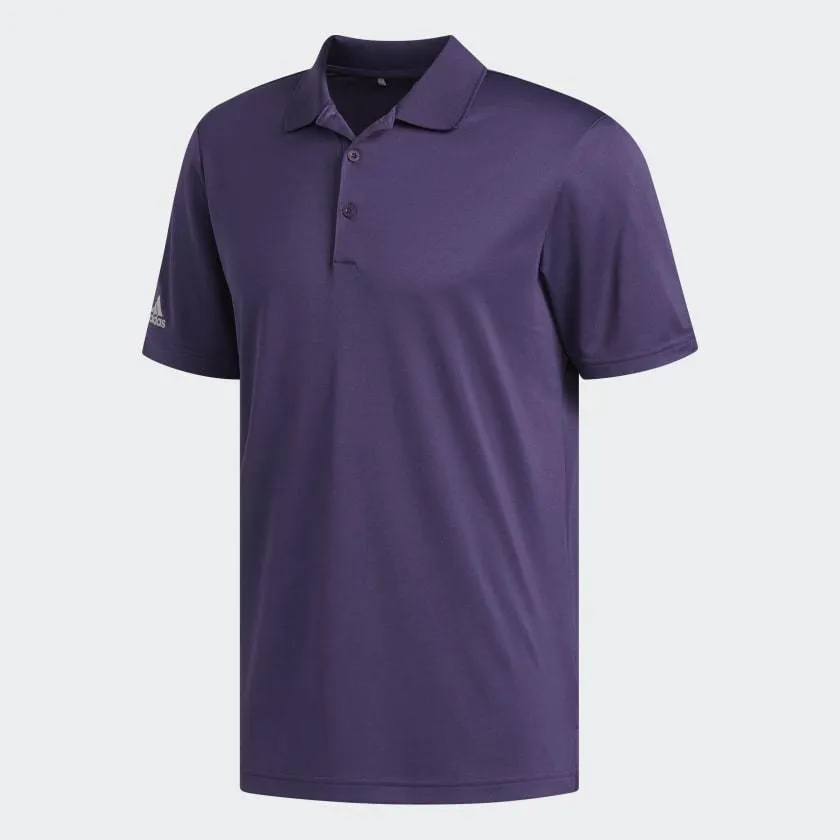 adidas Mens Tournament Performance Polo - PURPLE/GRAY TWO Club Attire