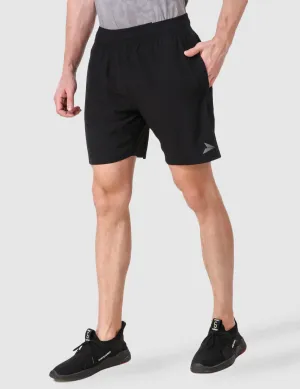 Versatile Comfort Shorts with Smart Pockets ?C Black Rubberized Grip Waistband Easy Stretch Fit