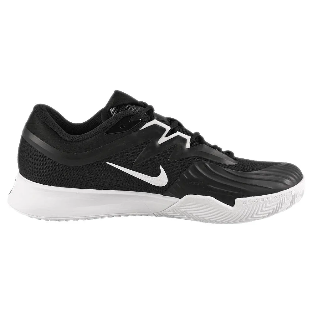 Nike Men's Air Zoom Vapor Pro 3 - Clay - Black/White Responsive Cushioned Feel